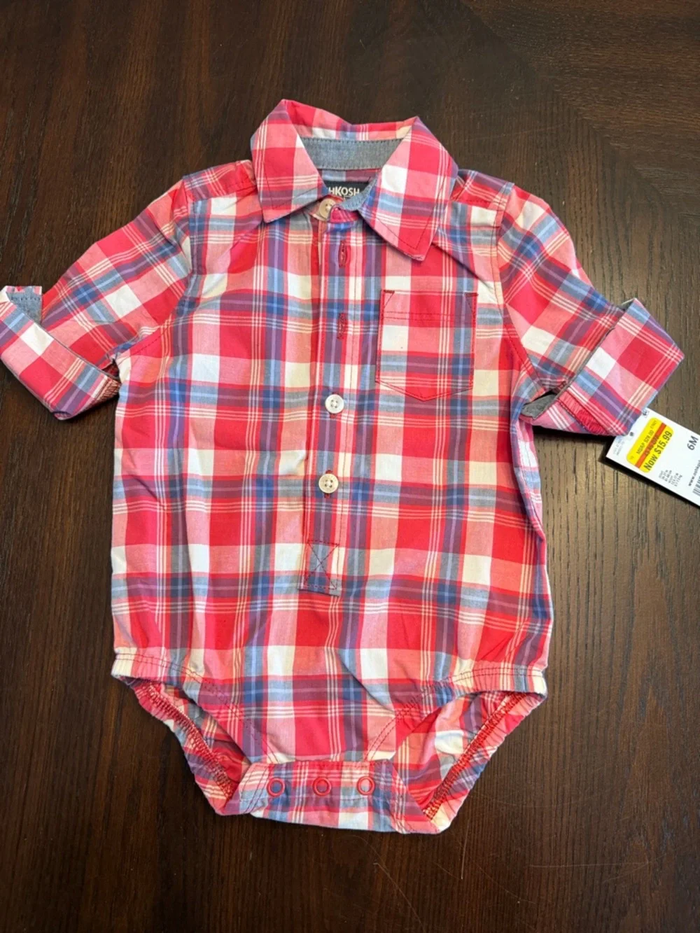 Baby Gap OshKosh Plaid Outfit Bundle Jeans Baby Boy 6M